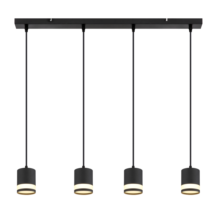 Globo - Lampadario LED a sospensione con filo 4xGX53/7W/230V 3000K nero