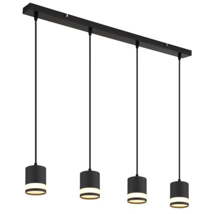 Globo - Lampadario LED a sospensione con filo 4xGX53/7W/230V 3000K nero
