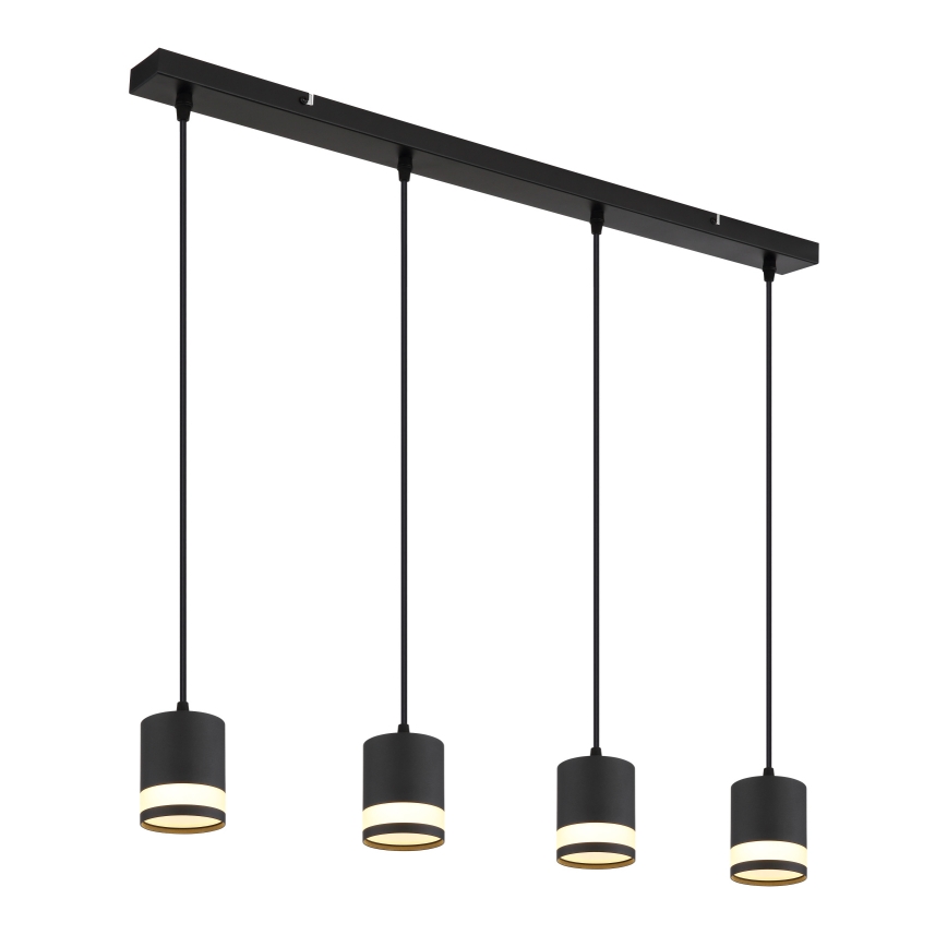 Globo - Lampadario LED a sospensione con filo 4xGX53/7W/230V 3000K nero