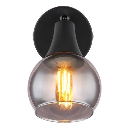 Globo - Faretto da parete 1xE14/40W/230V nero