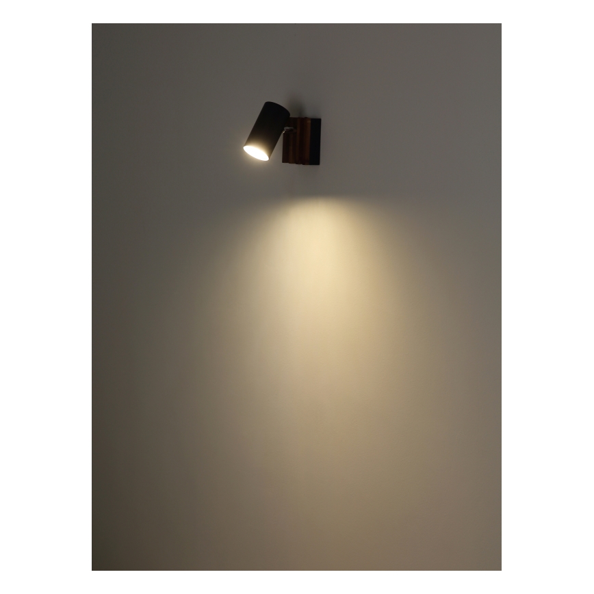 Globo - Faretto da parete 1xGU10/25W/230V nero