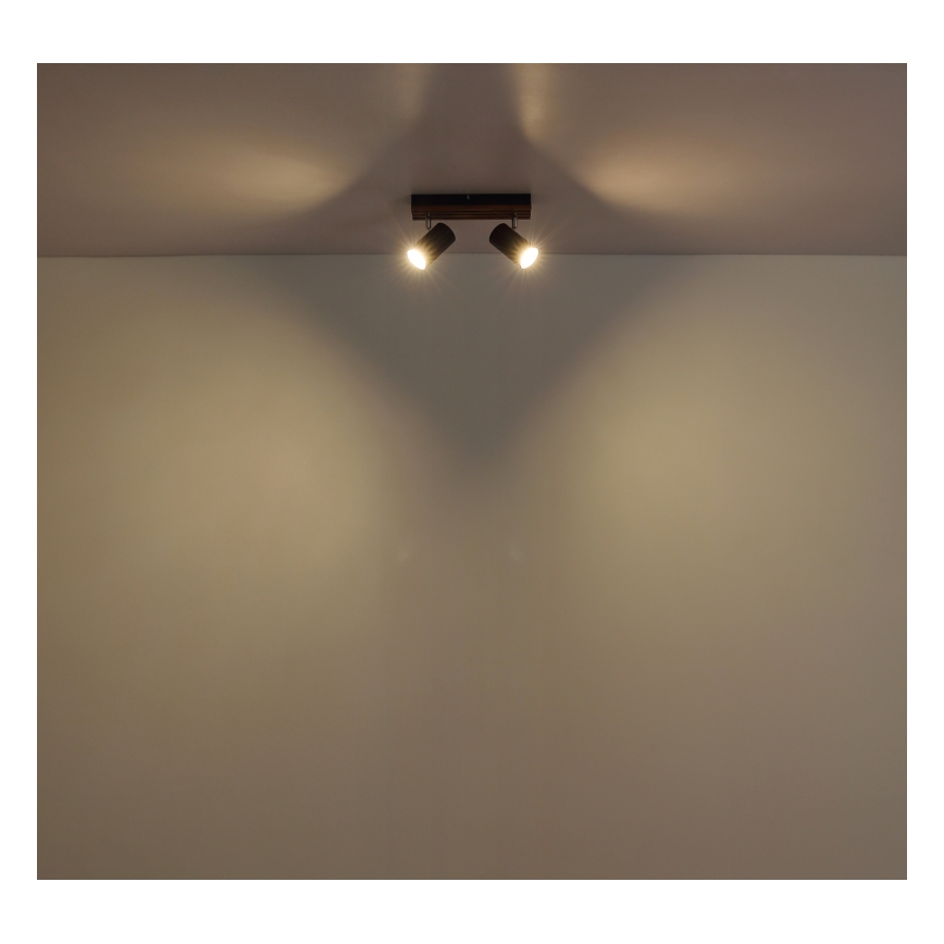 Globo - Spot 2xGU10/25W/230V noir