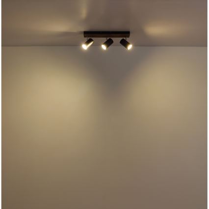 Globo - Spot 3xGU10/25W/230V noir