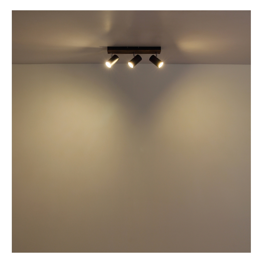 Globo - Spot 3xGU10/25W/230V noir