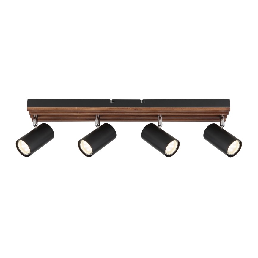 Globo - Faretto 4xGU10/25W/230V nero