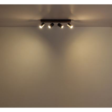 Globo - Faretto 4xGU10/25W/230V nero