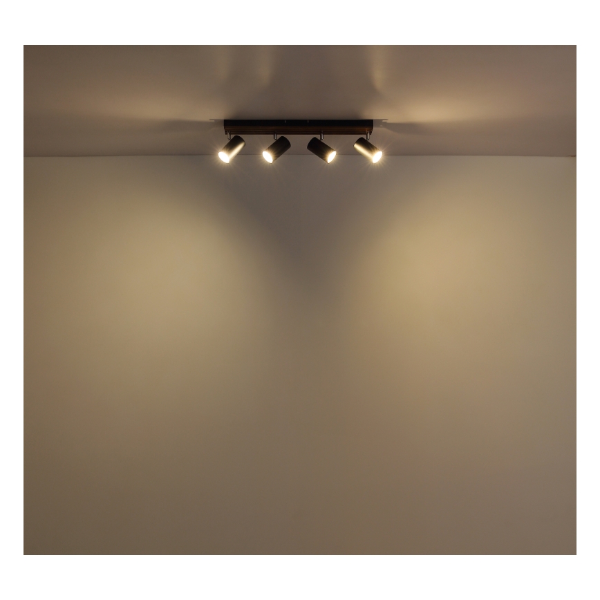 Globo - Faretto 4xGU10/25W/230V nero