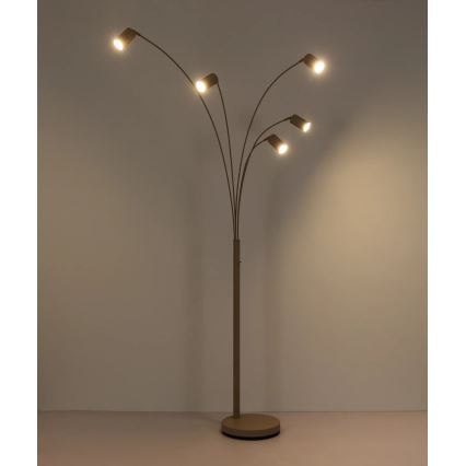 Globo - Stehleuchte 5xGU10/35W/230V beige