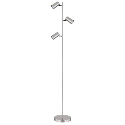 Globo - Lampada con piedistallo 3xGU10/5W/230V cromo opaco