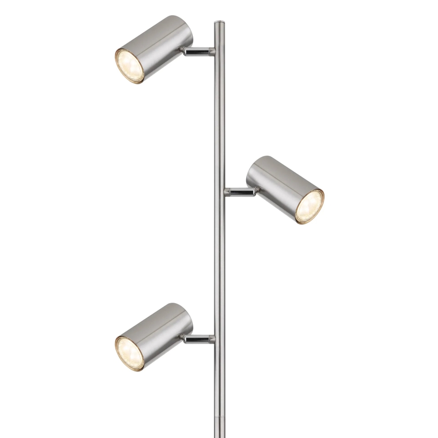 Globo - Lampada con piedistallo 3xGU10/5W/230V cromo opaco