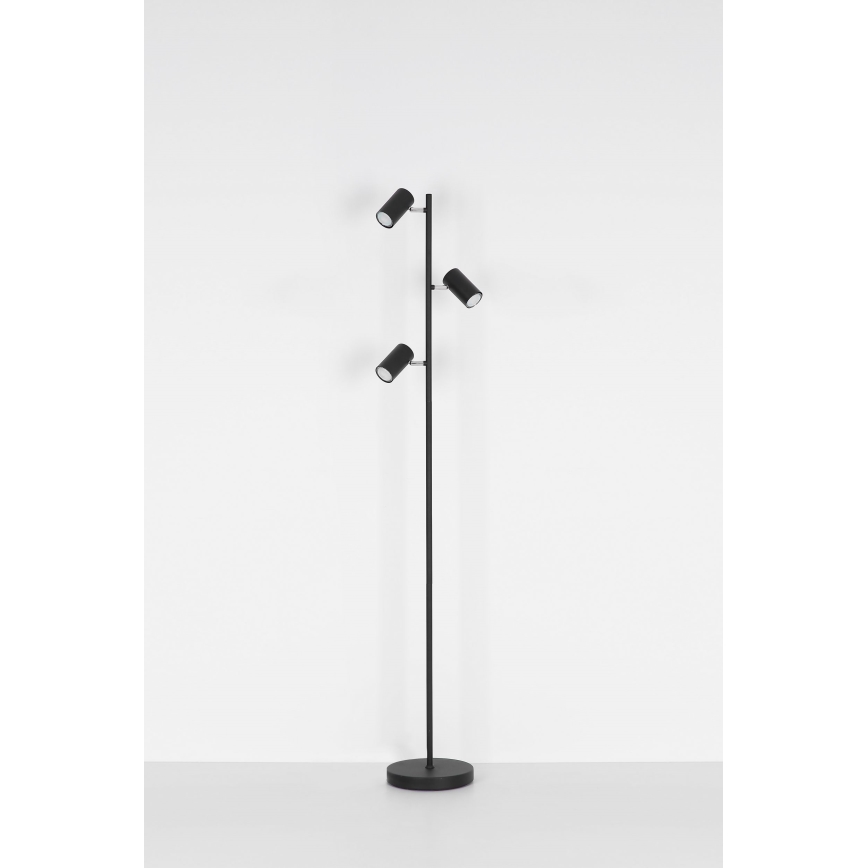 Globo - Lampadaire 3xGU10/5W/230V noir