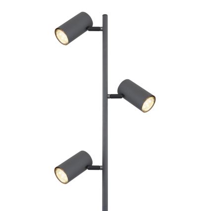 Globo - Lampadaire 3xGU10/5W/230V gris