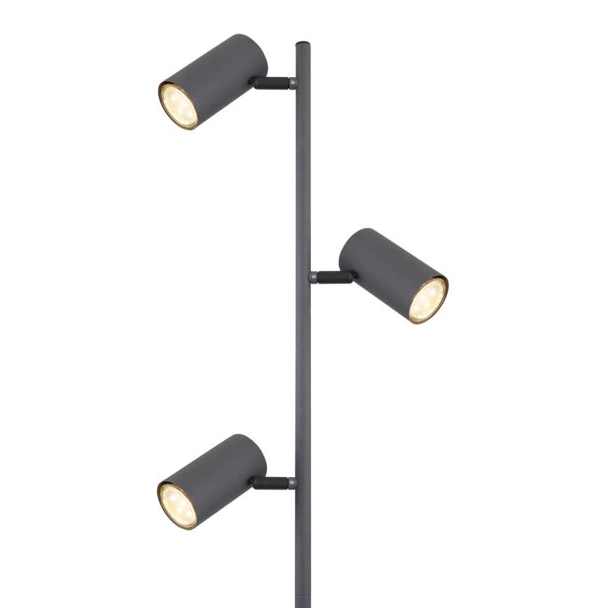 Globo - Lampadaire 3xGU10/5W/230V gris