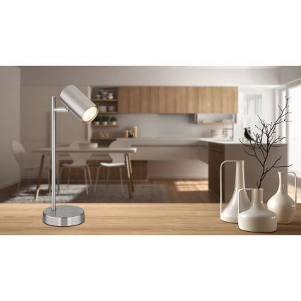 Globo - Lampe de table 1xGU10/5W/230V chrome mat