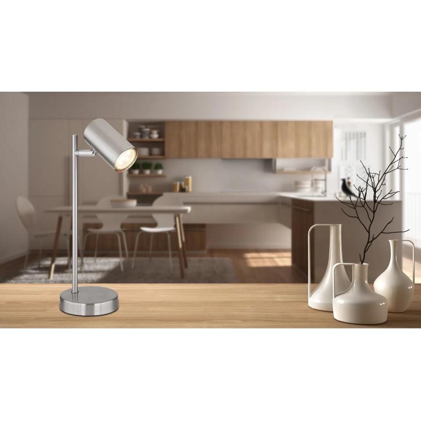 Globo - Lampe de table 1xGU10/5W/230V chrome mat