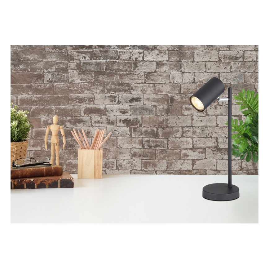 Globo - Lampe de table 1xGU10/5W/230V noir
