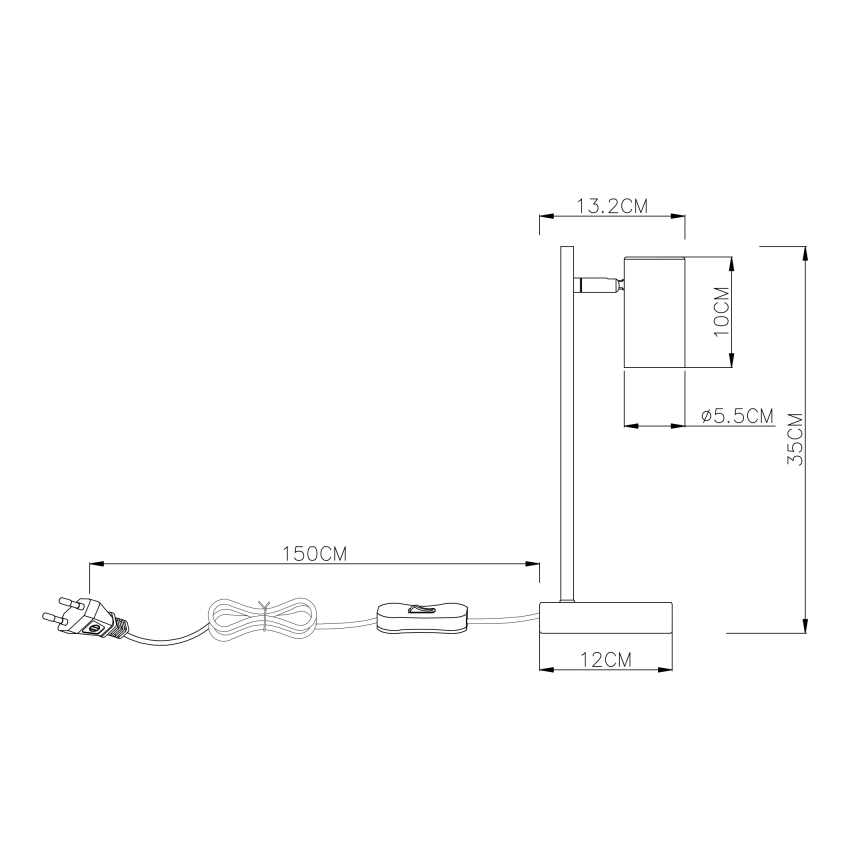 Globo - Tischleuchte 1xGU10/5W/230V