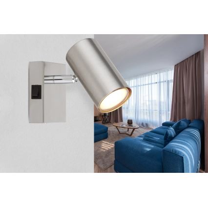 Globo - Spot mural 1xGU10/25W/230V chrome mat