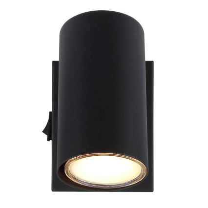 Globo - Faretto da parete 1xGU10/25W/230V nero