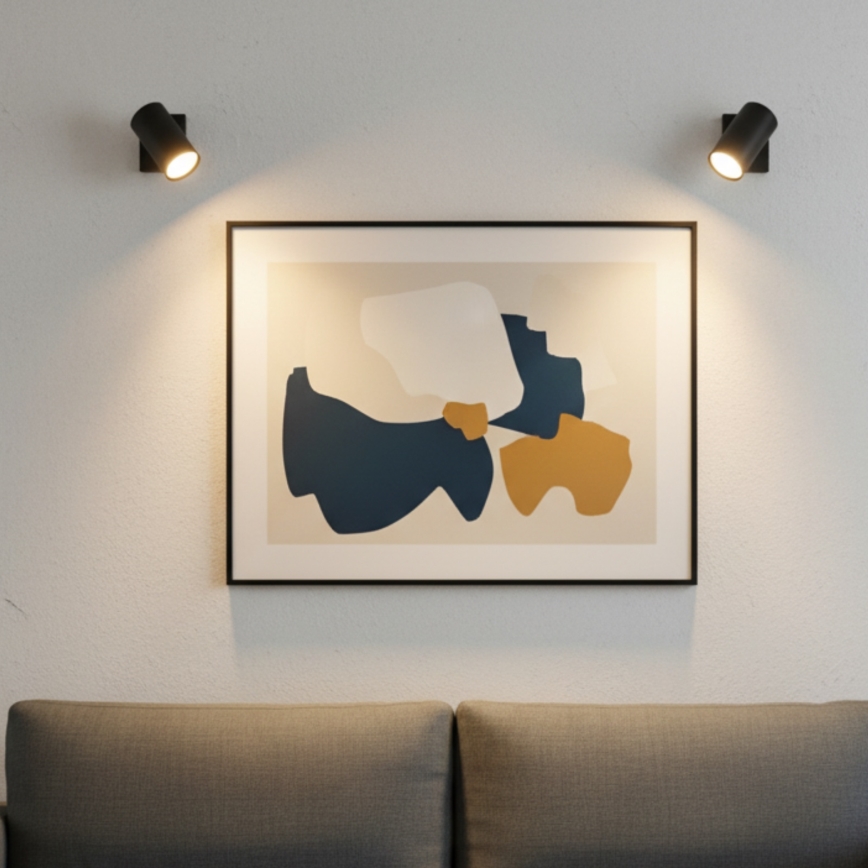 Globo - Spot mural 1xGU10/25W/230V noir