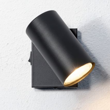 Globo - Spot mural 1xGU10/25W/230V noir