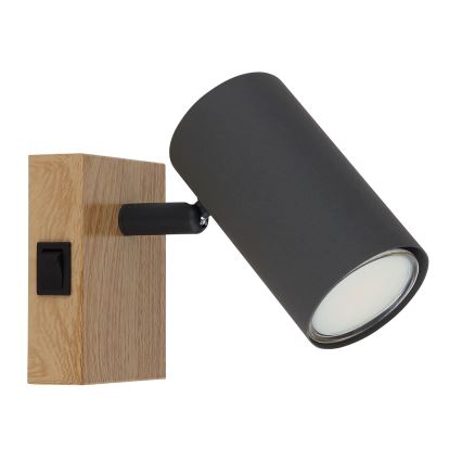 Globo - Wandstrahler 1xGU10/25W/230V grau/braun