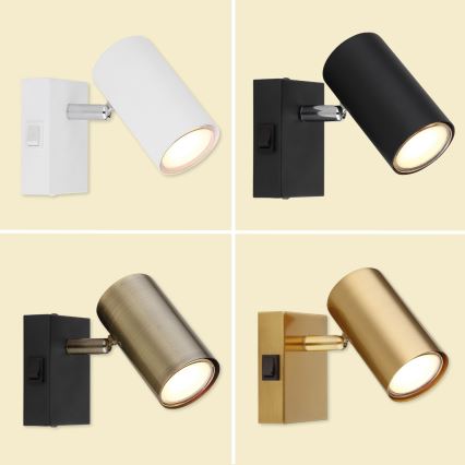 Globo - Wandstrahler 1xGU10/25W/230V grau/braun