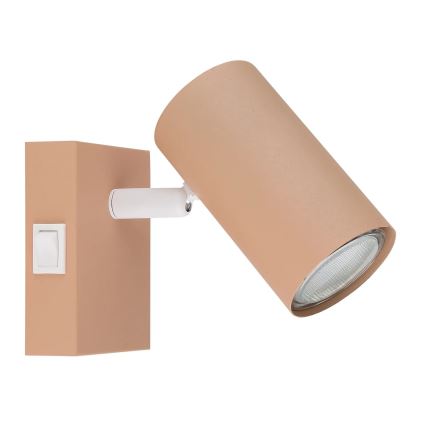Globo - Faretto da parete 1xGU10/25W/230V arancione