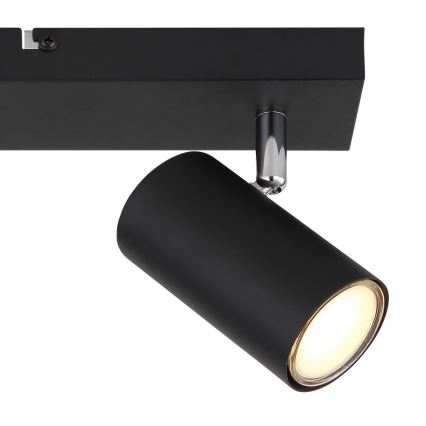 Globo - Einbauleuchte 2xGU10/35W/230V schwarz