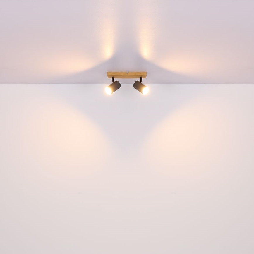 Globo - Strahler 2xGU10/35W/230V grau/braun