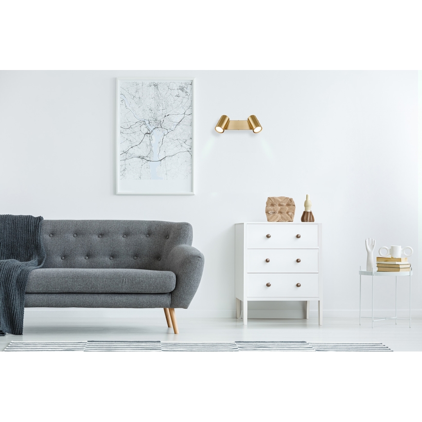 Globo - Strahler 2xGU10/35W/230V golden