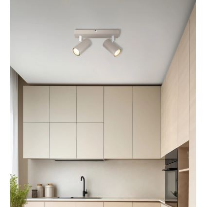 Globo - Deckenstrahler 2xGU10/35W/230V beige