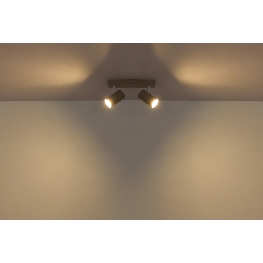 Globo - Deckenstrahler 2xGU10/35W/230V beige