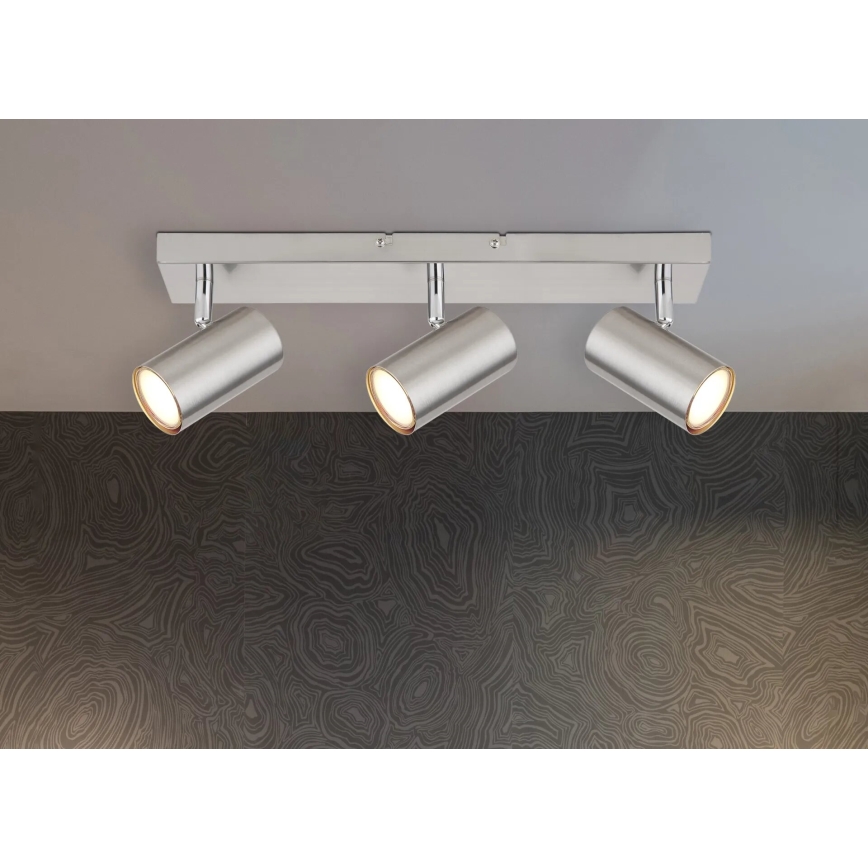 Globo - Spot 3xGU10/25W/230V chrome mat