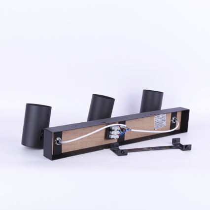 Globo - Spot 3xGU10/35W/230V noir/marron