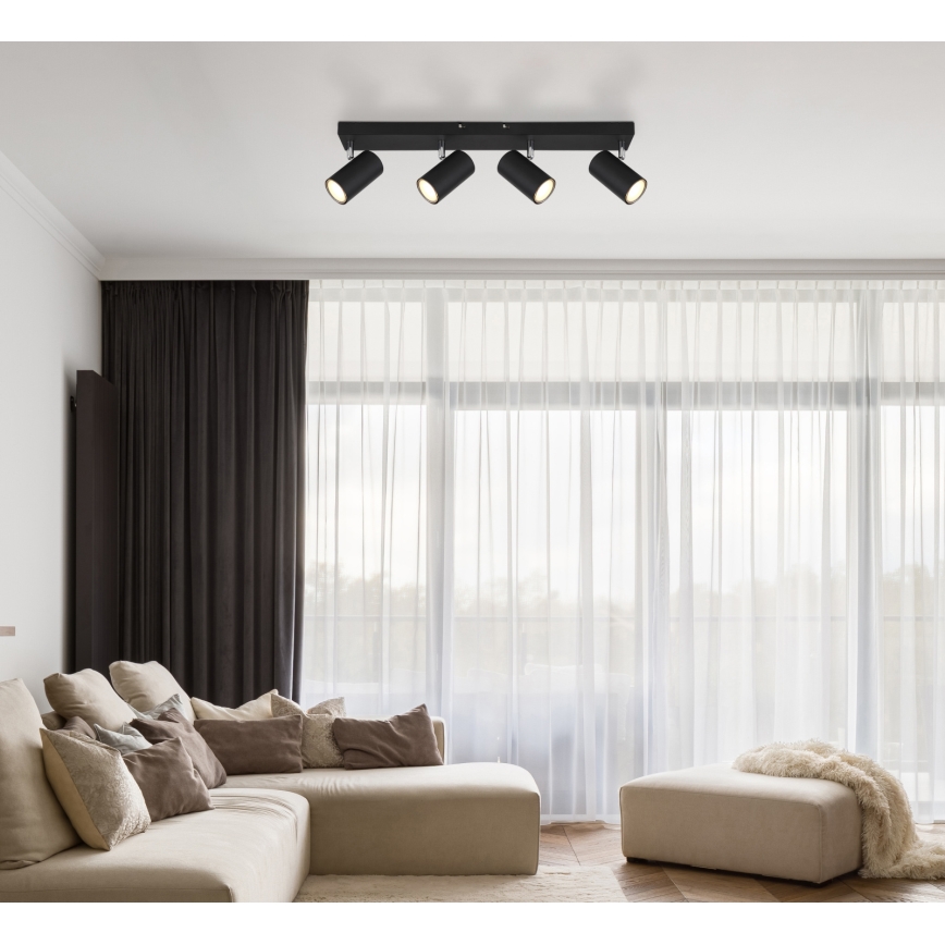 Globo - Faretto 4xGU10/35W/230V nero