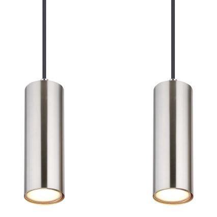 Globo - Lampadario a sospensione con filo 4xGU10/35W/230V cromo opaco
