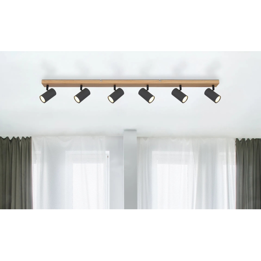 Globo - Strahler 6xGU10/35W/230V braun/schwarz