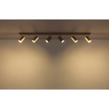 Globo - Plafoniera con 6xGU10/35W/230V, beige