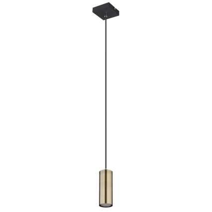 Globo - Lampadario a sospensione con filo 1xGU10/35W/230V nero/ottone