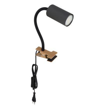 Globo - Lampada flessibile con clip 1xGU10/25W/230V grigio/marrone