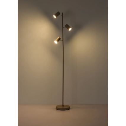 Globo - Lampada da terra 3xGU10/5W/230V beige