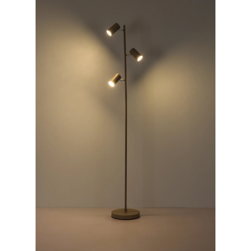 Globo - Lampadaire 3xGU10/5W/230V beige