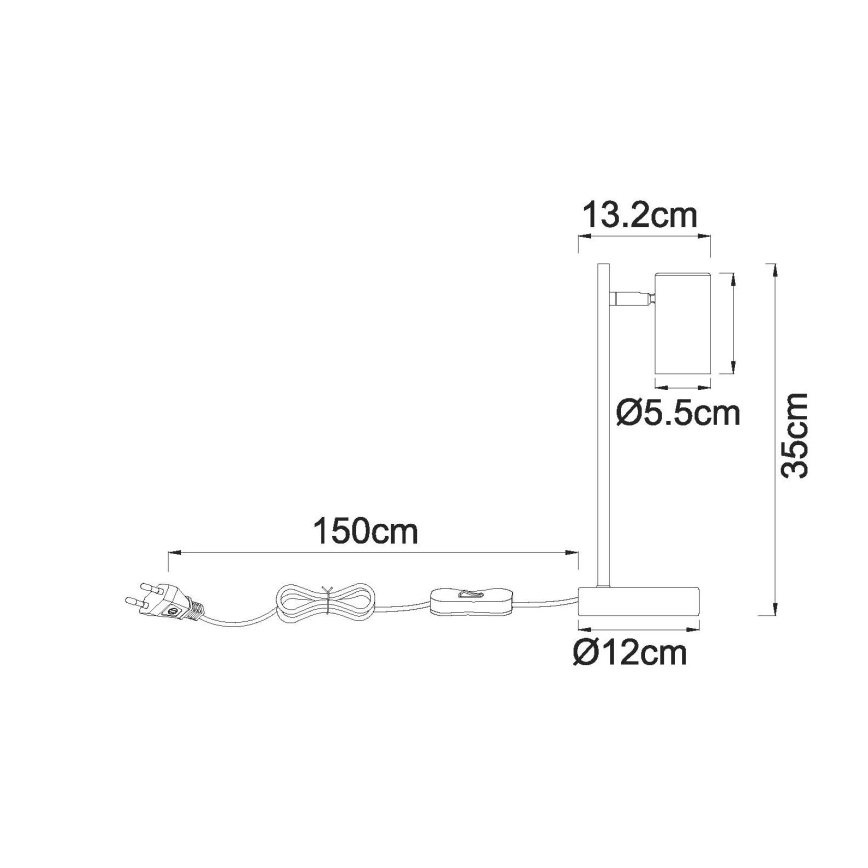 Globo - Lampe de table 1xGU10/5W/230V