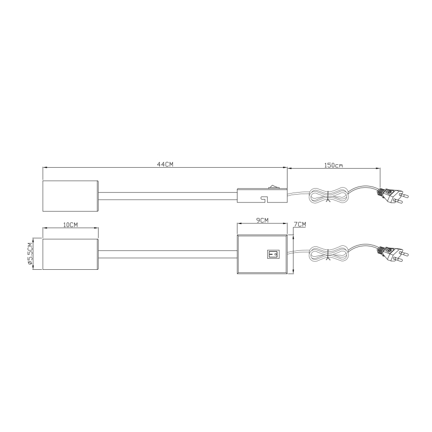 Globo - Lampada flessibile da muro 1xGU10/25W/230V nero
