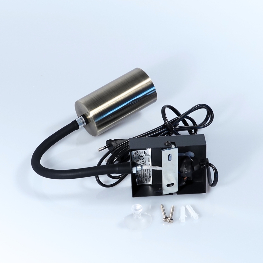 Globo - Applique murale flexible 1xGU10/25W/230V noir/laiton