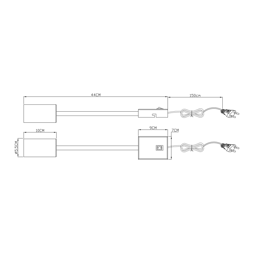 Globo - Lampada da parete flessibile 1xGU10/25W/230V nero/ottone