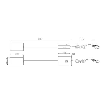 Globo - Applique murale flexible 1xGU10/25W/230V blanc