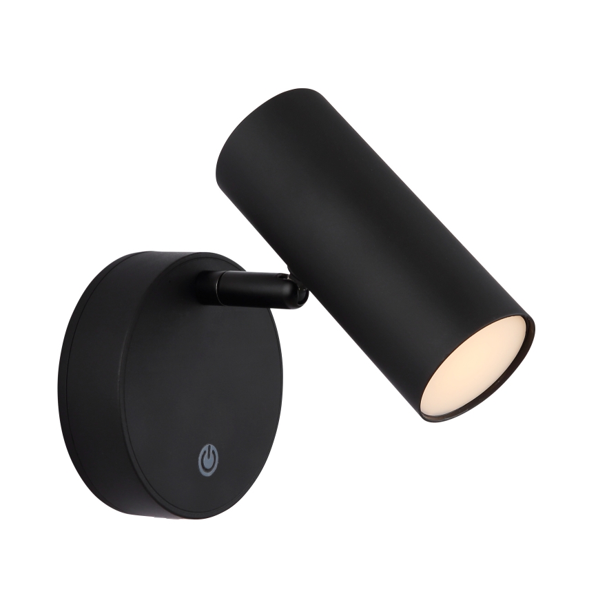 Globo - LED, dimmbarer, wiederaufladbarer Wand-Spot LED/0,4W/3,7V 1800 mAh schwarz