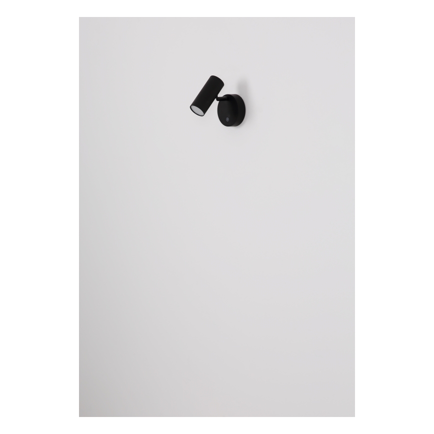 Globo - LED, dimmbarer, wiederaufladbarer Wand-Spot LED/0,4W/3,7V 1800 mAh schwarz